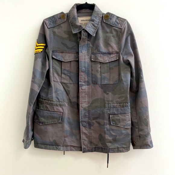 NWT Zadig & Voltaire Camo Jacket - Picture 2 of 8